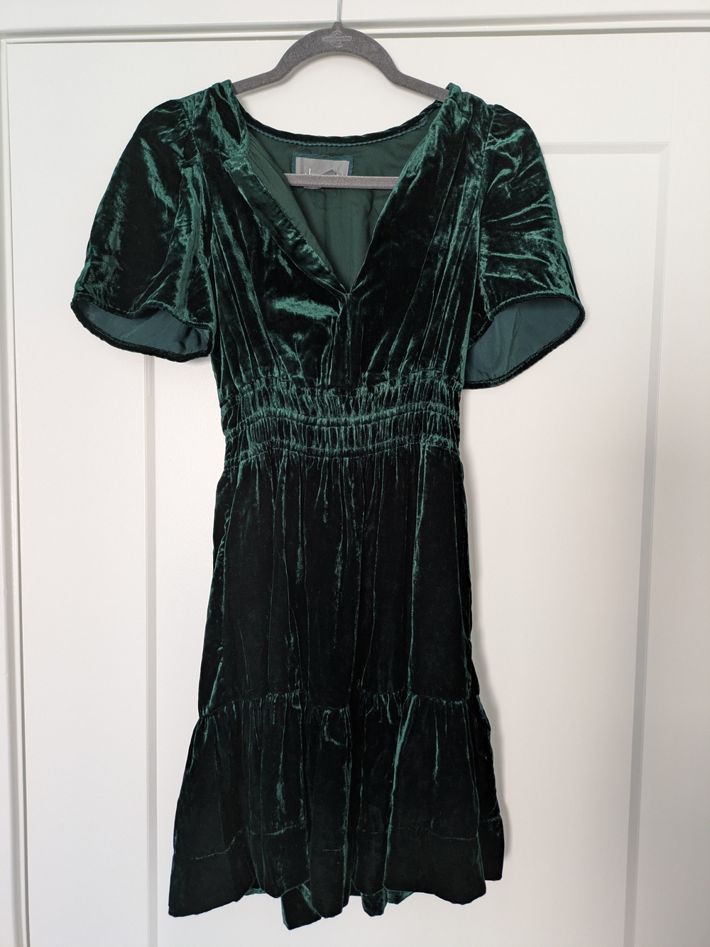 Anthropologie Somerset Velvet Mini Dress, Size XS
